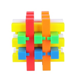 Yuxin Kongming Lock – ensemble de 6 couleurs mélangées, jouet de puzzle classique pour enfants, développement cognitif, cube magique éducatif - Product Image 2