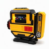 Niveau laser de sol 12 lignes, auto-nivelant, lignes croisées rouges, affichage numérique, batterie Li-ion pour l'alignement et la mise en plan de la construction au sol