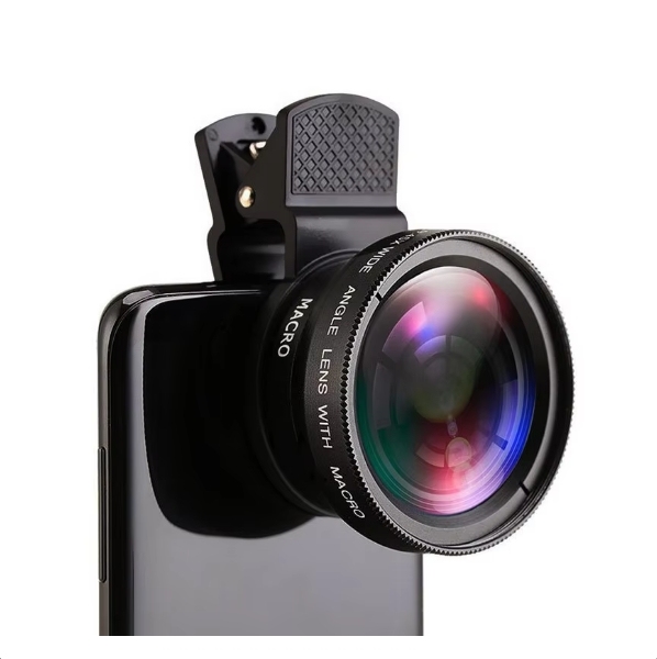 Wide-Angle Lens 0.45X Phone Macro Lens HD Camera Lentes for IPhone 12 13 14 Zoom Lens for Mobile Phone