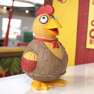 Figura de Pollo con Coco, Regalo Novedoso de Plástico, Recuerdo Personalizado de Turismo Cultural - Product Image 3