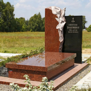 Quyang Ofrece Lápidas y <span class=keywords><strong>Monumentos</strong></span> de Granito Negro Chino Modernos, Tallados a Mano y Personalizados, con Garantía de 5 Años para Cementerios - Product Image 2