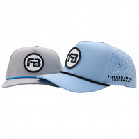 Wholesale Custom Rope Rubber Patches with Logo, Laser-Cut Ventilation Holes, 5-Panel, Waterproof, High-Quality Golf Hats
