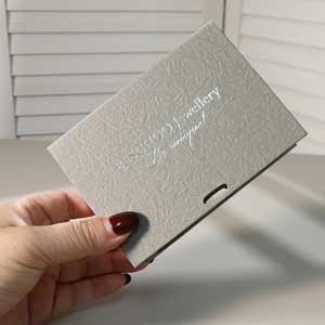 Grey Texture <b>Book</b> Shape Magnetic Flip Gift <b>Box</b> Luxury Packaging <b>Box</b> Custom Logo & Size - Product Image 1