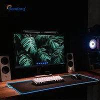 Amazon özel parlayan genişletilmiş büyük doğal kauçuk bilgisayar sümen usb kaymaz led mousepads xxl oyun RGB fare altlığı