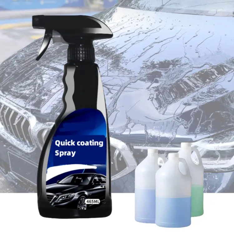 Spray on wipe off quick car coating spray super hydrophobic with long lasting