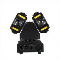 Projecteur LED à double tête DMX512 8*10W 4-en-1 avec laser doré et RG pour DJ/Scène Disco, idéal pour les soirées