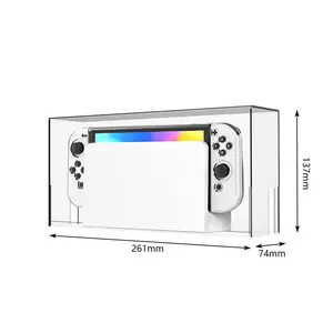 Capa protetora transparente Acrílico Nintendo Switch Display Box Capa para Gameboy