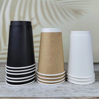 Vaso de Café Desechable de Doble Pared Biodegradable con Logotipo Personalizado, Recubrimiento de PE, Tapa para Llevar, Vaso de Papel para Té con Leche