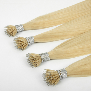Extensions <span class=keywords><strong>de</strong></span> <span class=keywords><strong>cheveux</strong></span> humains vierges <span class=keywords><strong>de</strong></span> haute qualité à anneaux nano, invisibles et sans couture, pour usage quotidien, rendez-vous, mariages et coiffures <span class=keywords><strong>de</strong></span> salon - Product Image 1