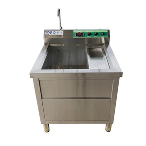 Lave-vaisselle commercial à ultrasons à économie d'énergie, 2 réservoirs, équipement de nettoyage de cuisine automatique pour usage commercial - Product Image 1