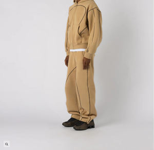 Conjunto de Sudadera con Capucha y Pantalones Deportivos de 350 GSM, Estilo Y2K, con Estampado de Letras a la Moda, Casual, Urbano, para Hombre y Mujer - Product Image 4