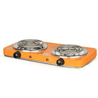 Table de Cuisson à Induction Électrique Super Vente 1000 W, Utilisation Simple, Nettoyage Facile, Double Zone de Cuisson, Plusieurs Modes de Chauffage