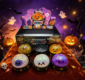 Squishy a forma di gnocco di Halloween, Scatola a Sorpresa, Giocattolo Antistress Scintillante Effetto Marmo, per Bambini, Feste, Regalo da Collezione - Product Image 1
