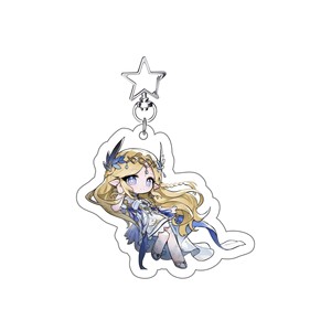 Porte-clés en acrylique Wuthering Waves, version Q, personnages Aemeath, Lynae, Mornye, Chisa, pendentif, accessoire de jeu, décoration de sac à dos, cadeau pour les fans - Product Image 2