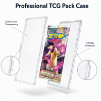 Plaque acrylique premium pour boosters TCG, boîtier de présentation ultra-transparent avec protection UV archivistiquement sûre
