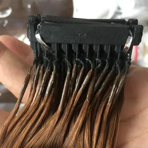 pre bonded 6d connect raw virgin malaysian/indian/Brazilian/European hair extension
