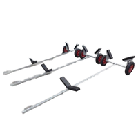 Meilleure vente Longueur réglable Jet Ski Bateau Remorque quantité minimale de commande bas Revêtement en poudre Noir Galvanisé Bateau de pêche Dolly Motomarines Sentiers