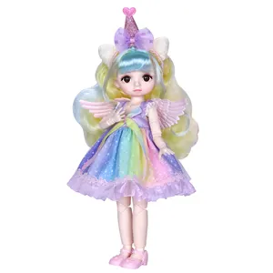 Poupées <span class=keywords><strong>de</strong></span> bébé en plastique bon marché Dream Fairy Bjd 1/6 30 cm, jouets pour filles, corps entier, vente en gros, poupées en tissu - Product Image 1