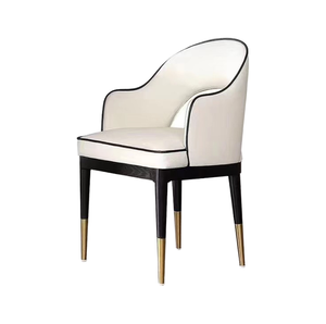 Sillas de Comedor Modernas de Metal y PU de Alta Gama, Ajustables, para Hoteles y Uso Comercial, Salas de Conferencias, Salones, Estilo Casual - Product Image 1