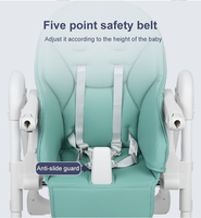 Chaise haute pour bébé de haute qualité en gros OEM/ODM avec cadre métallique de sécurité pour la salle à manger, couleur au choix