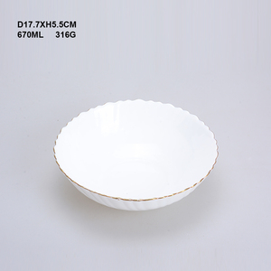 <span class=keywords><strong>Vajilla</strong></span> Blanca de Vidrio Opal, Platos de Vidrio, Juegos de <span class=keywords><strong>Vajilla</strong></span> Opal, Tazones de Vidrio Blanco, Platos Hondos para Sopa - Product Image 2