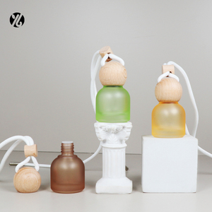 Botella de Vidrio Vacía de 10 ml para Ambientador de Coche, Botella Difusora de Perfume para Coche, Dispensador de Cosméticos, Tapa de Madera Personalizada con Grabado y Color - Product Image 2