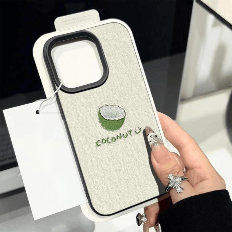 Oil Painting Coconut [Classic Black Lychee Texture]