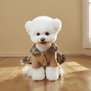 <strong>Graceful</strong> Thicken Autumn Winter <strong>Pet</strong> Dog Lace Bowknot Warm Dress - Product Image 4
