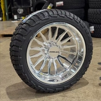 Grandes jantes forgées sur mesure 8x6.5 8x170 8x6.5 6x5.5 24x14 26x14 26x16 à déport profond pour Ford F-250 F-350 F-450 Chevy 2500 3500