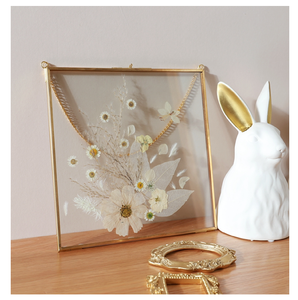 Marco de vidrio doble para marcos de fotos colgantes de flores prensadas foto flor prensada herbario decoración de pared flotador marco colgante - Product Image 2
