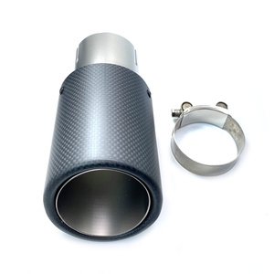 Tuyau d'échappement universel de voiture de course, embout <span class=keywords><strong>silencieux</strong></span> <span class=keywords><strong>Remus</strong></span> en fibre de carbone mat - Product Image 5