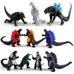 Godzillaa Figurines SET Godzillaa Toys 2020 Rei dos Monstros, Godzillaa Toys Figuras de Ação Conjunto de 10 para Crianças