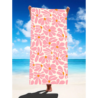 Serviette de plage rectangulaire en microfibre à séchage rapide, écologique, avec logo personnalisé, imprimé animalier, pour usage extérieur, toutes saisons, adulte