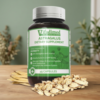 Vifadimed Astragalus, Suplemento Dietético para Adultos, Refuerzo Inmunológico, No Apto para Mujeres Embarazadas, 45 Cápsulas