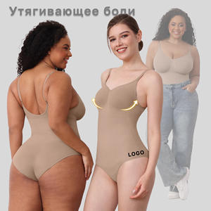 Women's Plus Size Firm Thin <b>Full</b> <b>Body</b> <b>Shaper</b> Seamless Bodysuit Tops Abdomen Tinting Hip Lifting Postpartum Nylon <b>Body</b> Shaping - Product Image 2