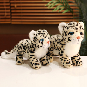 Animal de peluche-Compañero reconfortante-Juguete de peluche de animal ultra suave Animales de la jungla-Guepardo de leopardo de pie realista de 20cm - Product Image 4