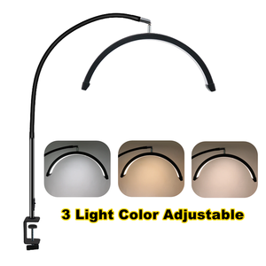 Lampe de bureau à <span class=keywords><strong>pince</strong></span> LED pour salon de manucure, bras flexible, éclairage de manucure, température de couleur réglable pour studio de beauté et nail art - Product Image 3