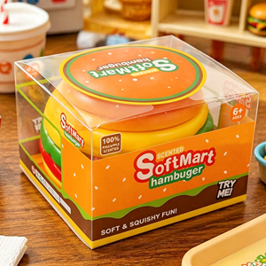 Squishy Realistico a Forma di Hamburger Gigante, Giocattolo Antistress Alimentare Oversize, Fidget Creativo per Alleviare lo Stress - Product Image 4