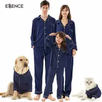 Conjunto de pijama familiar personalizado de bambú viscoso, manga larga