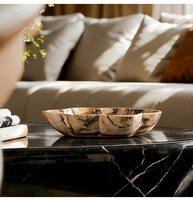 SAIDKOCC Luxe dienblad van natuurlijk marmer in Franse stijl, fruitplateau, modern, op maat gemaakt, geavanceerde woonkamer- en eettafeldecoratie