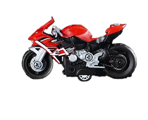 Vendita calda di plastica moto da corsa modello di assemblaggio staccabile mini locomotiva inerzia auto giocattolo per bambini regalo