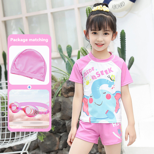 Traje de baño de una pieza para niñas adolescentes <span class=keywords><strong>con</strong></span> <span class=keywords><strong>falda</strong></span> inferior, estampado de animales de dibujos animados, protección anti-UV, 10-12 años - Product Image 6