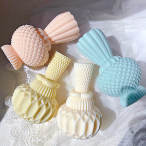 Moule à bougie géométrique, cire de soja, pour décor, Art abstrait, Design minimaliste, 1 pièce en Silicone - Product Image 6