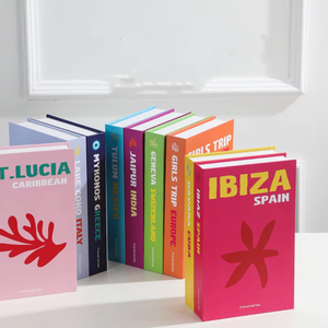 Livres de simulation populaires : Modèles de livres pliables à assembler soi-même, accessoires de décoration créative pour table basse et bureau, série Voyage - Product Image 3