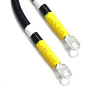 Câble de batterie 2 AWG avec bornes à anneau, robuste, homologué UL 600V 125 ° Cosses en cuivre étamé pour câblage solaire, marin, VR et automobile - Product Image 4