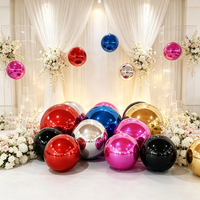 Boules miroir gonflables personnalisées OEM, sphères réfléchissantes métalliques en PVC pour la décoration de plafonds de centres commerciaux, mariages, festivals et événements