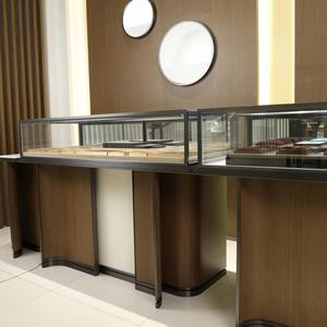 Bijouterie Mobilier Vitrine Acier inoxydable Marbre Verre Bijoux de luxe Vitrine Vitrine Cabinet - Product Image 4
