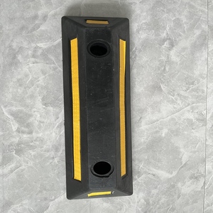 Aiko cao khả năng hiển thị cam cao su + nhựa khối đậu xe với dải phản quang cho an toàn ban đêm - Product Image 2