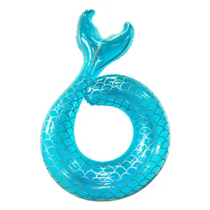 B01 בתולת ים מתנפח בריכת טבעת לרחף בריכת מים כיף צעצוע למבוגרים וילדים