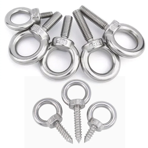 <span class=keywords><strong>M3</strong></span> M4 M5 M6 M8 M10 M12 boulons à œil en acier inoxydable 304 anneaux de boulon à œil de levage marin uni pour câble DIN580 normes métriques - Product Image 1